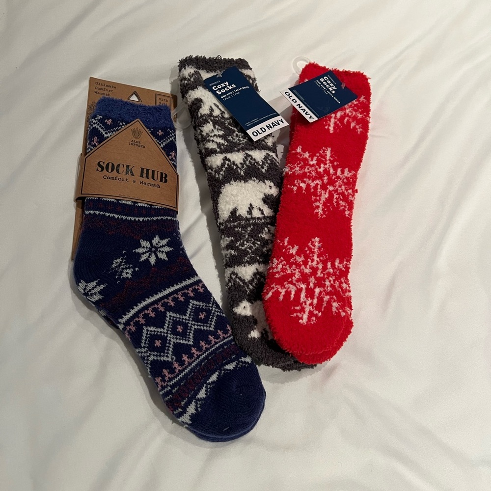 Cozy holiday socks